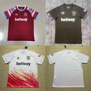 เสื้อกีฬาแขนสั้น ลายทีมชาติฟุตบอล West ham Home away 3rd 22 23 คุณภาพสูง ไซซ์ S-XXXXL