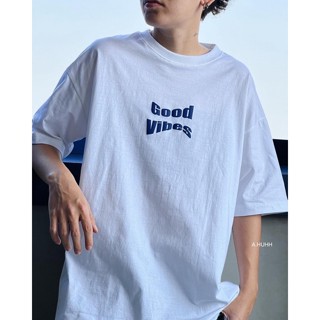 เสื้อยืด freesize ลาย Good vibesS-5XL