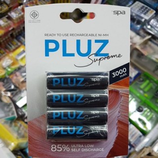 ถ่านชาร์จ SPA PLUZ Supreme Size AA คายประจุช้า 3000mAh ของแท้ ถ่าน