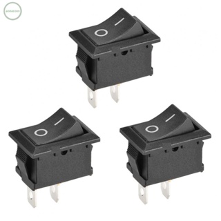 GORGEOUS~Mini On/Off Panels Pin Rocker SPST 12V Small Switches Black Boat Control