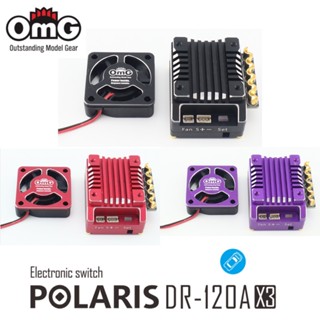 Omg DR120A X3 เซ็นเซอร์ Brushless ESC 120A 2-3s 7.4 11.1V BEC 6V5A สำหรับ 1:10 RC รถดริฟท์ถนนรถออฟโรดความเร็วรถ RC สวิทช์อิเล็กทรอนิกส์