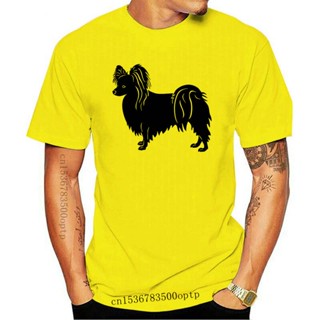 [S-5XL] เสื้อวันพีช - ใหม่เสื้อยืดออกแบบ Papillon สุนัขพิมพ์ฤดูร้อนน่ารักสุนัขออกแบบเสื้อลําลองเสื้อยืดน่าร