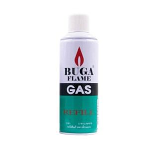 Gas แก๊สเติมไฟแช็ค กระป๋องใหญ่ ขนาด 375 ml. บูก้าแก๊ส BUGA GAS