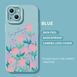 For iPhone 13 12 11 Pro XS Max XR X XS 7 8 Plus Beauty Girl Flower Blue Silicone Soft TPU Case | Cx C093