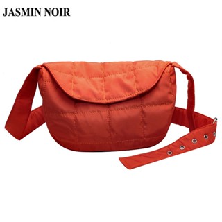 Jasmin NOIR กระเป๋าสะพายข้าง ผ้าไนล่อน เรียบง่าย สําหรับผู้หญิง