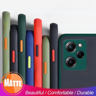 เคสโทรศัพท์มือถือ โปร่งแสง ผิวด้าน กันรอยนิ้วมือ ป้องกันกล้อง สําหรับ Xiaomi POCO X4 X5 Pro 5G POCO M4 Pro 4G 5G