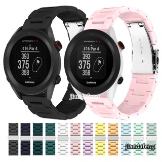 สายนาฬิกาข้อมือ พลาสติก เรซินใส สําหรับ Garmin Approach S12