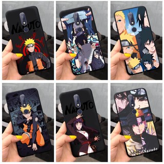 เคสโทรศัพท์ซิลิโคน TPU แบบนิ่ม ลายการ์ตูนนารูโตะ กันกระแทก สีดํา สําหรับ Nokia X6 7.1 6 7 3.1 6.1 Plus