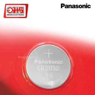 ถ่านไฟฉาย แบตกระดุม PANASONIC Lithium CR2032PT/1B 3V อมร อีเล็คโทรนิคส์ อมรออนไลน์ ถ่าน ถ่านอัลคาไลน์ ถ่านนาฬิกา