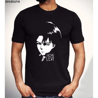 เสื้อยืดผ้าคอตตอน เสื้อไม่ต้องรีด เสื้อยืดไม่ต้องรีด เสื้อยืด Customed Printing Captain Levi Attack On Titan Aot Eren An