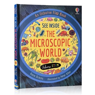 Usborne See Inside The Microscopic World Science English Flap Picture Cardboard Books Early Childhood Learning Toys Gift