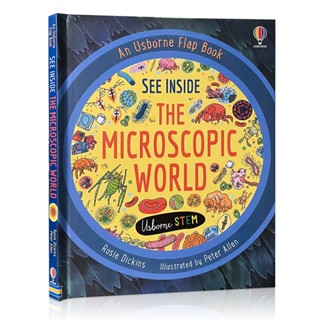 Usborne See Inside The Microscopic World Science English Flap Picture Cardboard Books Early Childhood Learning Toys Gift