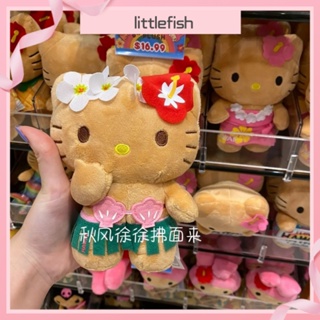 [littlefish] พร้อมส่ง!จี้ตุ๊กตาคิตตี้น่ารัก หนังนิ่ม สีดํา สไตล์ฮาวาย