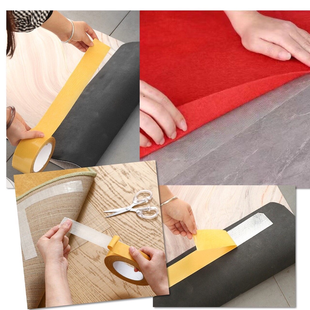 🔺 เทปติดพรม เทปกาวสองหน้า ลายเส้นใยตาข่าย ลอกออกง่าย ไม่ทิ้งคราบกาว เกรด AAA มีหลายขนาด ยาว 10 เมตร 🔺 - รูปที่ 6