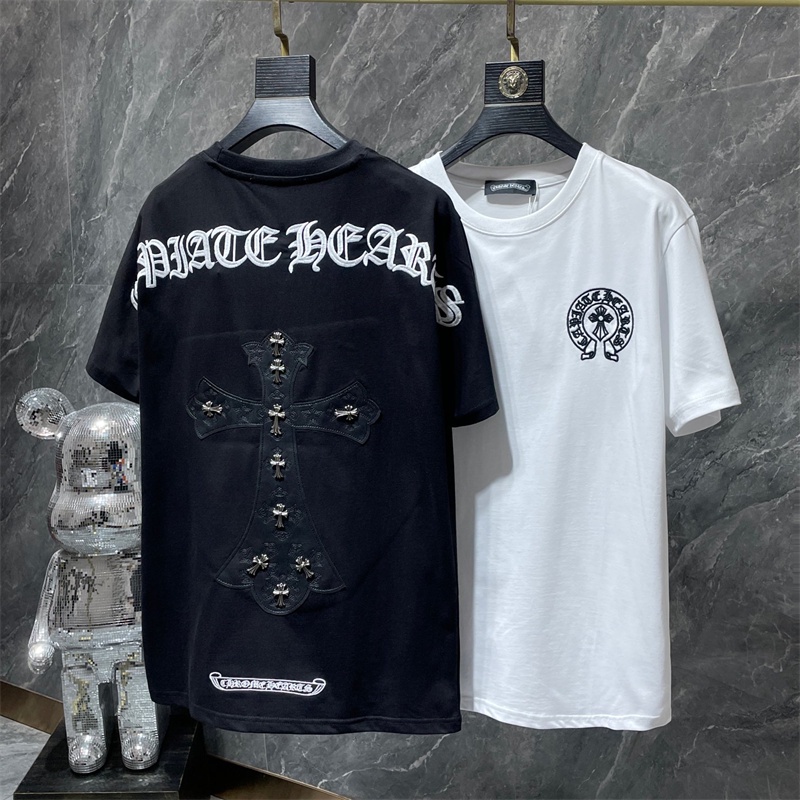 ขายดี เสื้อยืดแขนสั้น ผ้าฝ้าย ปักลาย Sanskrit C1hr2om3e1H1e3art2s แฟชั่น สําหรับผู้ชายและผู้หญิง