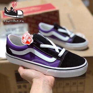 ยี่230306 Wan33ce Comfycush Old Skool รองเท้าผ้าใบลําลอง น้ําหนักเบา สีดํา สีม่วง Vn0a3wmav9w