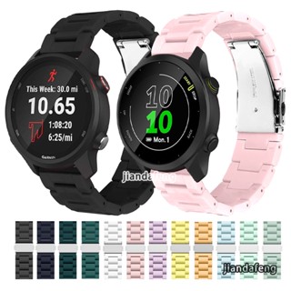 สายนาฬิกาข้อมือ พลาสติก เรซินใส สําหรับ Garmin Forerunner 245 Music 55 645