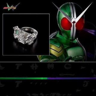 แหวนคอสเพลย์ การ์ตูนอนิเมะ Kamen Rider W Rings น่ารัก สร้างสรรค์ เครื่องประดับแฟชั่น สําหรับผู้หญิง และผู้ชาย