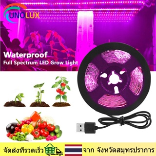 UNOLUX ไฟLED ไฟ Grow 5เมตร แสงสีแดง ไฟปลุกต้นไม้ ไฟช่วยต้นไม้ตัวเร็ว