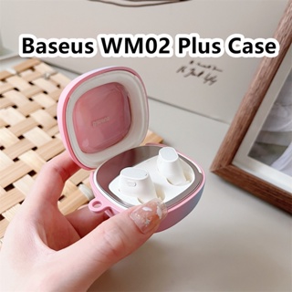 【พร้อมส่ง】เคสหูฟังแข็ง ไล่โทนสี และสีพื้น สําหรับ Baseus WM02 Plus