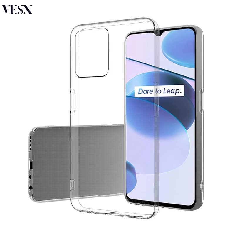 เคสกันกระแทก ใส สำหรับ Realme C67 C65 C51 C53 C55 C35 C33 C30 C30s C25 C25s C25y C21 C21y C20 C17 C15 C12 C11 C3 Note 50 5G 4G 2024