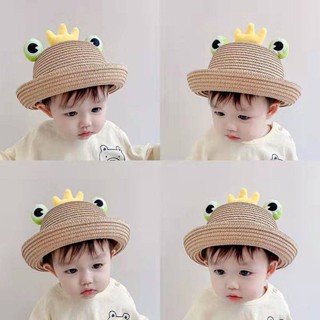 Childrens Hat Western Style All-Matching Cute Super Cute Boys and Girls Straw Hat Fashion Sun-Proof Sun-Proof Straw Hat Baby Summer Hat Tide X4Dh