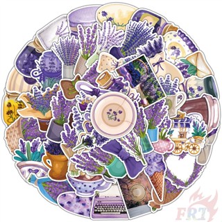 50Pcs/Set ❉ Lavender . Purple Ikebana Art Series 01 Stickers ❉ DIY Fashion Waterproof Doodle Decals Stickers