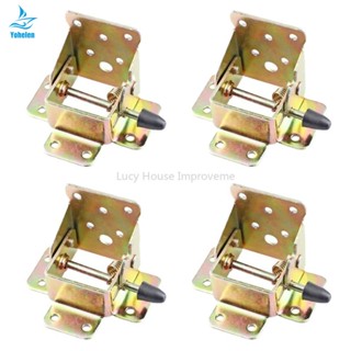 4Pcs/set Iron Locking Folding Table Chair Leg Bracket Hinge Self-Lock Foldable Hinges