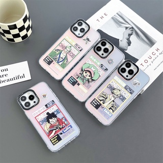 เคสแข็ง สำหรับ ไอโฟน iPhone 14 Pro Max iPhone 13 Pro Max iPhone 12 Pro Max iPhone 11 Pro Max Cartoon One Piece ลูฟี่ Luffy &amp; โซโร Zoro &amp; Sanji &amp; Chopper Hard Case