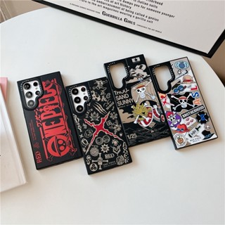 CASETiFY เคสโทรศัพท์มือถือ TPU กันกระแทก ลายการ์ตูนอนิเมะ One Piece สีแดง สําหรับ Samsung Galaxy S23 Ultra S23 Plus S22 Ultra