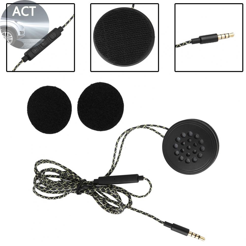 Helmet Headset Cable Length 1.2m Diameter 3.5mm Motorcycle Headphone Speakers
