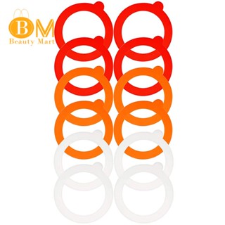 12 Pieces Silicone Jar Gasket Replacement Jar Seal, Leak-Proof Airtight Gasket Sealing Rings Jar Lids Fitting Seals