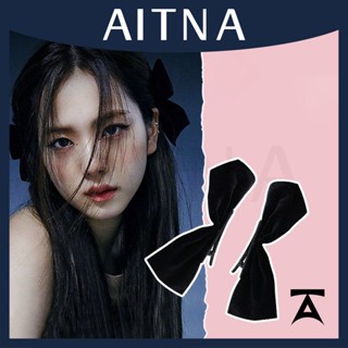 Aitna กิ๊บติดผม รูปหางปลา ประดับโบว์ สไตล์เกาหลี สําหรับผู้หญิง