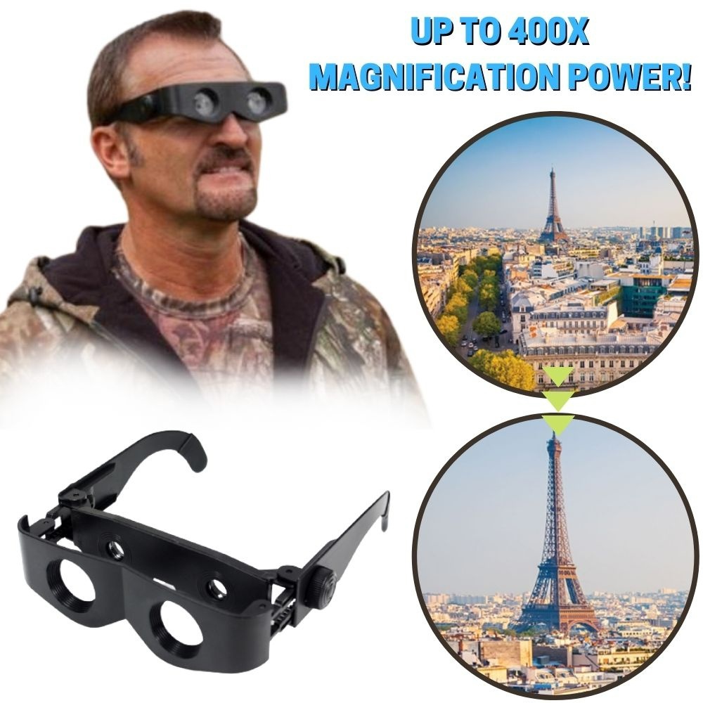 Zoomable Wearable Binoculars, Bird Watching Kids & Adults Binocular Night Vision Glasses, Hands Free
