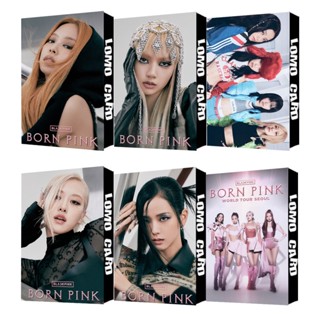 โปสการ์ดโลโม่ อัลบั้ม Black-Pink BORN Pink SHUT DOWN ROSE JISOO LISA JENNIE สีดํา สีชมพู จํานวน 30 ชิ้น ต่อกล่อง