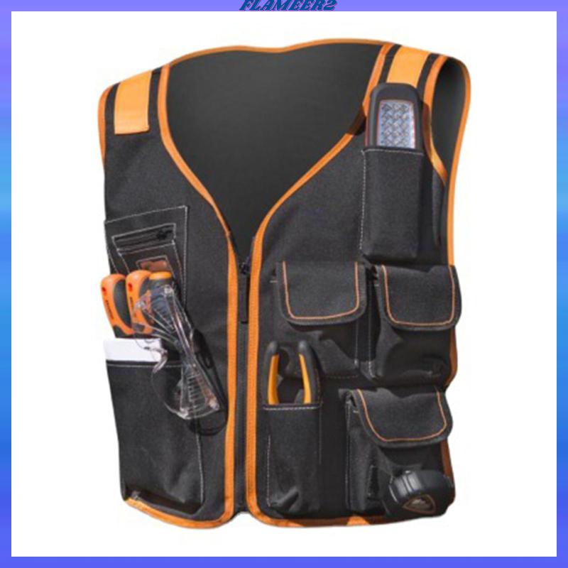 [Flameer2] เสื้อกั๊ก พร้อมช่องใส่เครื่องมือช่างไฟฟ้า สําหรับผู้ชาย ราคา ถูกที่สุด ดีลบีเคเค แกลเลอรีภาพที่ 3