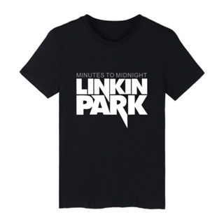 เสื้อยืดแขนสั้นเสื้อยืดแขนสั้น ผ้าฝ้าย ทรงหลวม พิมพ์ลาย Rock Music Linkin Park พลัสไซซ์ สําหรับผู้ชาย และผู้หญิง ไซซ์ 4X