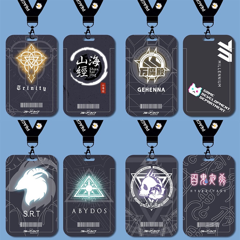 Blue Archive card sleeve Transparent shell student name badge ACGN bus card protective case anime an