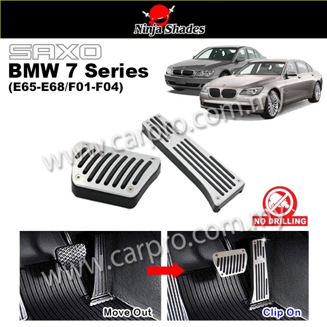 SAXO BMW 7 Series (E65-E68 / F01-F04) ชุดเหยียบ M-Sport Fit BMW AT (เกียร์ออโต้) ยกเว้นรุ่น SMG