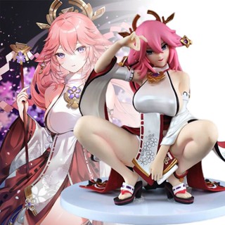 15CM Yae Miko Genshin Impact Pvc Anime Figure Statue Collection Doll Toys