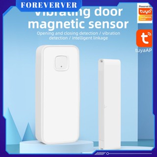 Tuya Zigbee Smart Shock Door Sensor Vibrating Door Magnetic Sensor Smart Shock Sensor Smart Door Sensor Two In One Fore