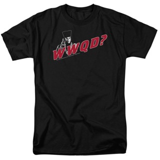 [S-5XL] เสื้อยืดลําลอง พิมพ์ลาย WWQD TV Show S-3X เข้ากับทุกการแต่งกาย สําหรับผู้ชาย 177353