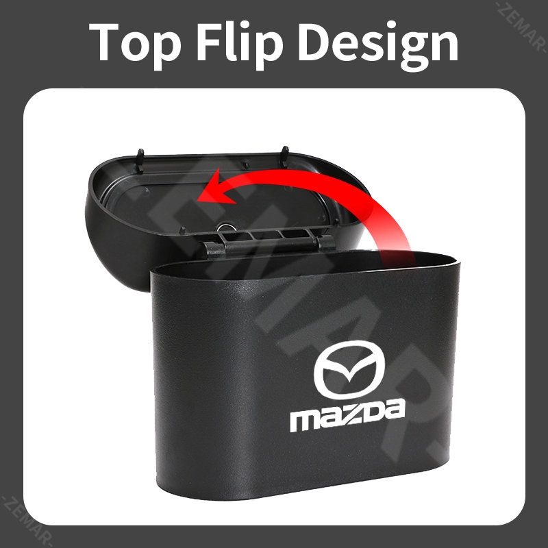 ถังขยะแขวนรถยนต์ อเนกประสงค์ ขนาดเล็ก สําหรับ Mazda 2 3 CX5 CX30 CX8 CX3 Mazda2 6 5 bl gh gp ราคา ถูกที่สุด ดีลบีเคเค แกลเลอรีภาพที่ 4