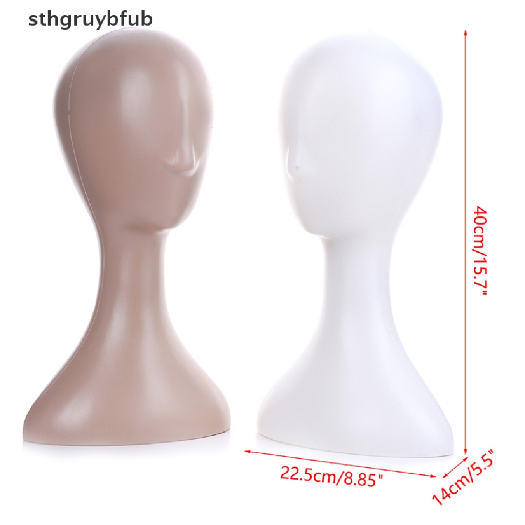 STHB หญิงพลาสติกบทคัดย่อ Mannequin รุ่นสําหรับวิกผมหมวกขาตั้งผู้ถือ TH - รูปที่ 7