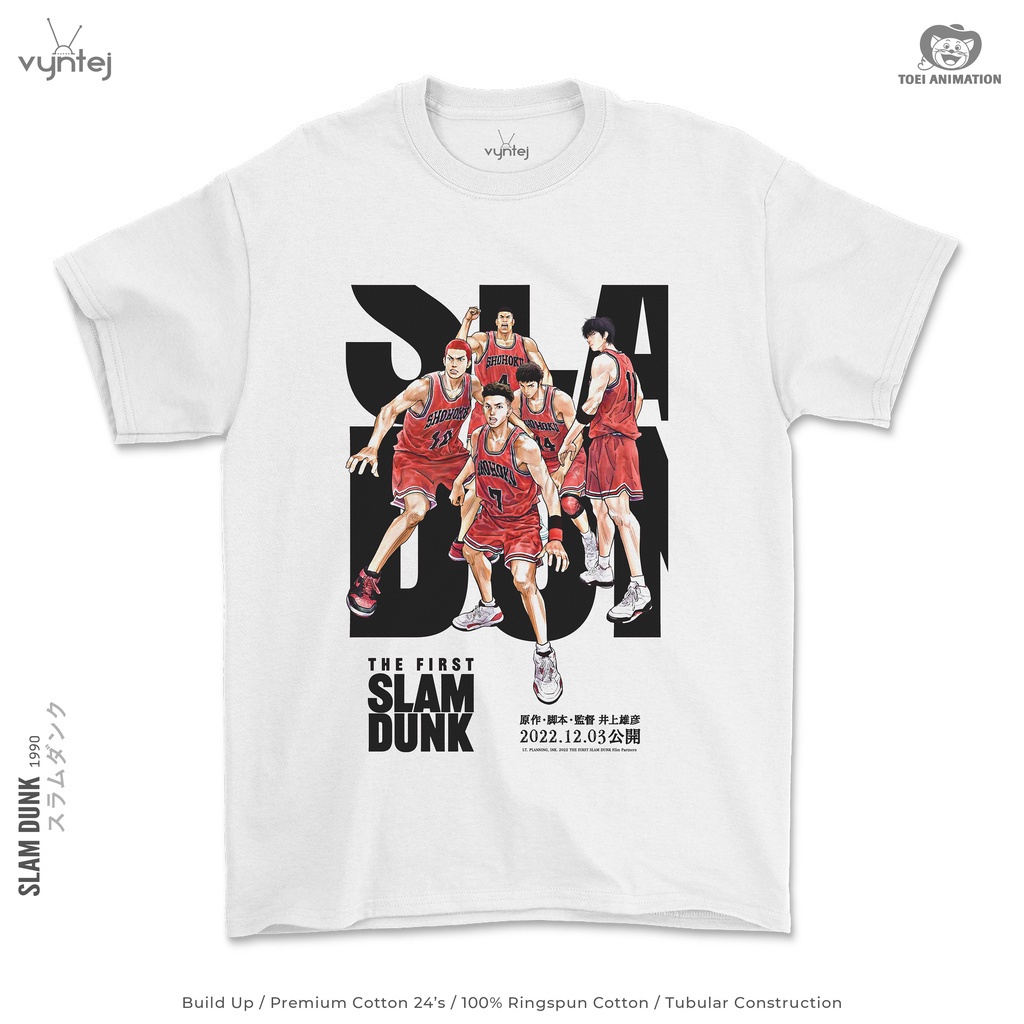 [S-5XL]tshirt เสื้อยืด พิมพ์ลายการ์ตูนอนิเมะ Slam DUNK Movie 007(S-5XL)