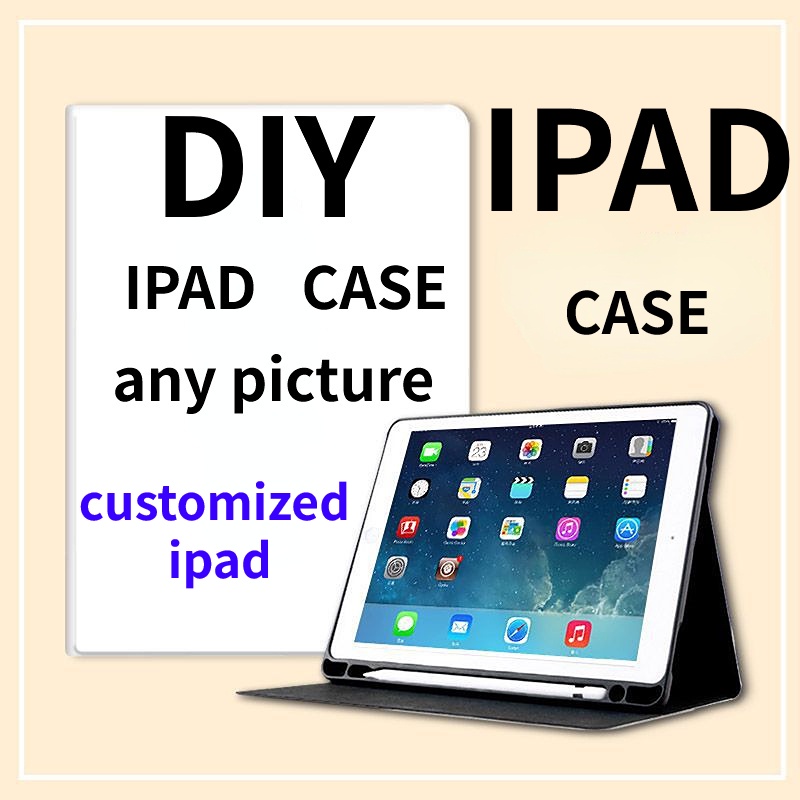 DIY IPAD กรณีรูปแบบที่กําหนดเองสําหรับ iPad พร้อมช่องเสียบปากกาสําหรับ AIR4 IPAD 7\8\9 PRO 11 MINI6 