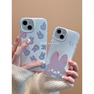 Phone Case Suitable for Iphone 14promax New Phone Case Iphone14plus Rabbit 13/12pro Laser Soft Case