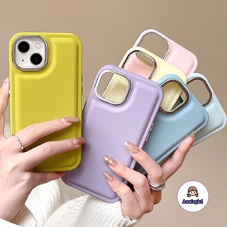 เคสโทรศัพท์มือถือ กันกระแทก ปิดด้านหลัง แบบโลหะ สีมาการอง เรียบง่าย สําหรับ IPhone 11 13 Pro Max 14 Pro Max 12 Pro Max 7 8 Plus