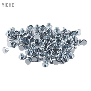 YiChe 100 pcs 6.5mm/0.26 "ล้อยางสตั๊ดสกรูยางหิมะ Spikes สำหรับรองเท้าจักรยานรถจักรยานยนต์ ATV