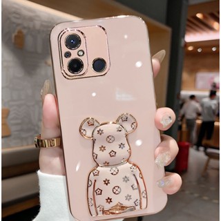 เคสโทรศัพท์ซิลิโคน TPU แบบนิ่ม ชุบไฟฟ้า ป้องกันเลนส์กล้อง สีแคนดี้ สําหรับ XIAOMI Redmi 12C Note 12 5G K60E